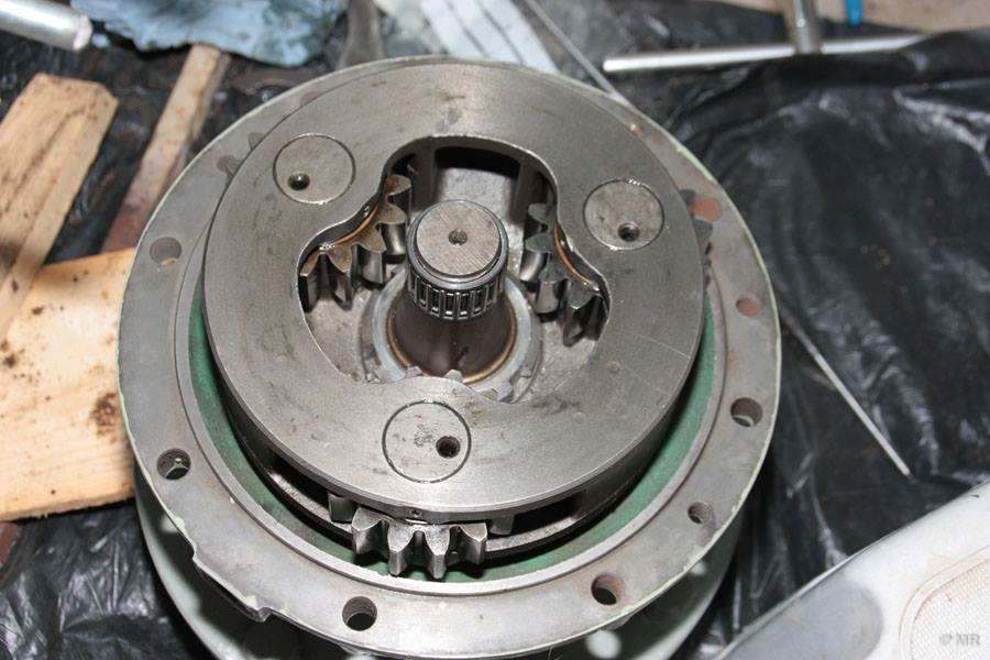 Planetenträger samt Planetenräder fertig montiert Planetenträger samt Planetenräder fertig montiert