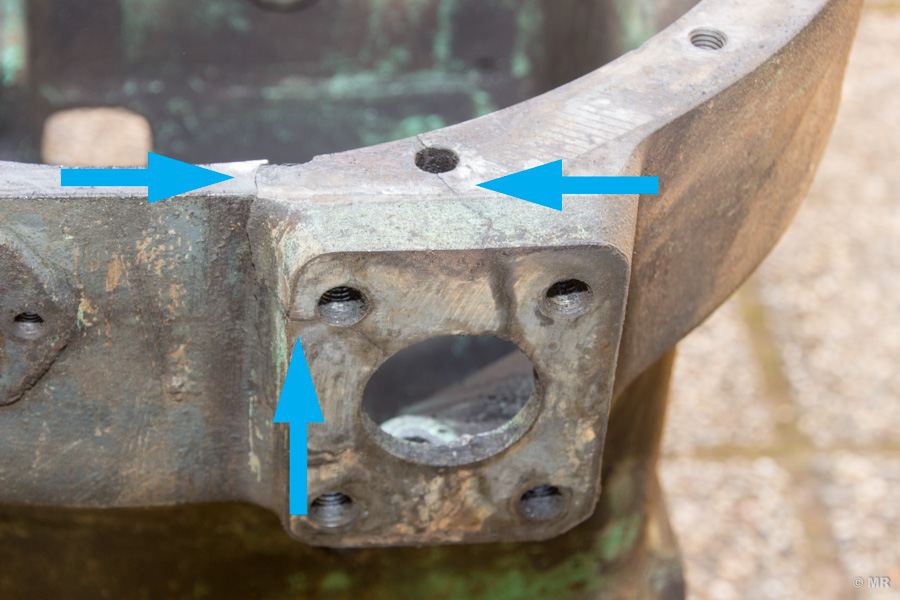 Steyr 288: gebrochenes Zwischengehäuse Steyr 288: gebrochenes Zwischengehäuse