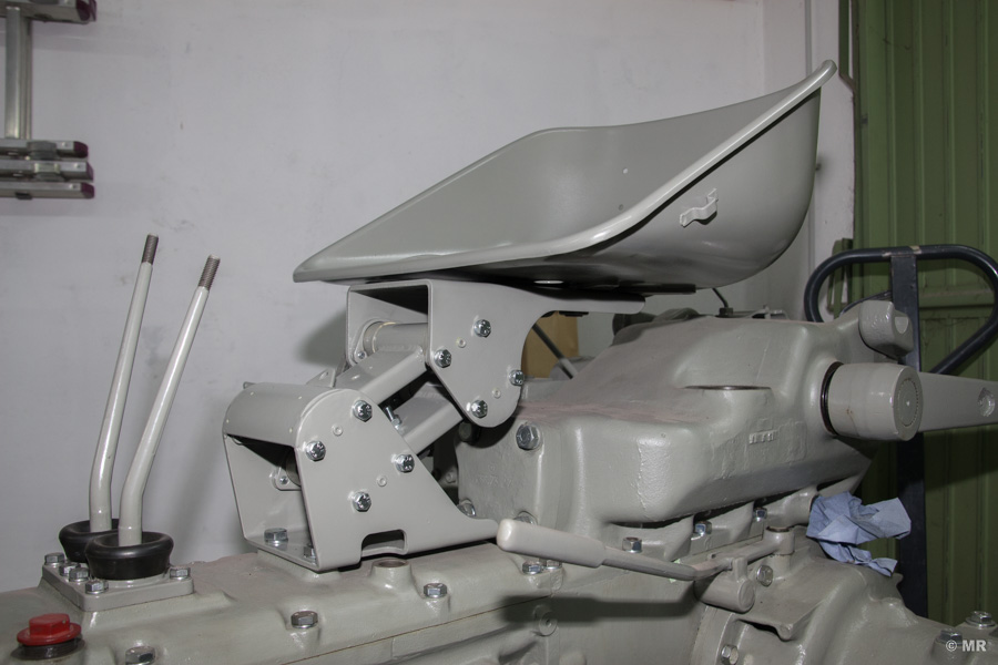 Steyr 288: Klepp Spiramatik mit montierter Sitzschale Steyr 288: Klepp Spiramatik mit montierter Sitzschale