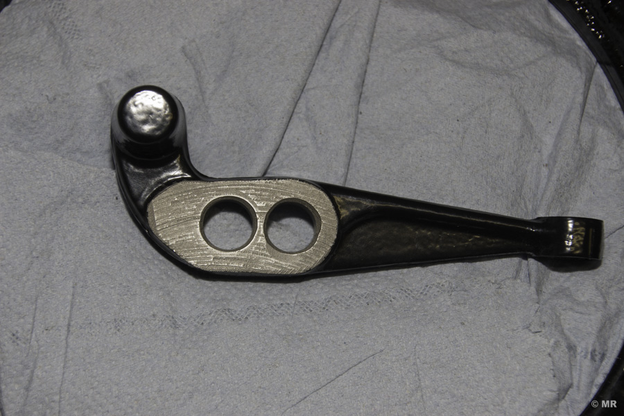 Steyr 288: Kupplungshebel pulverbeschichtet Steyr 288: Kupplungshebel pulverbeschichtet