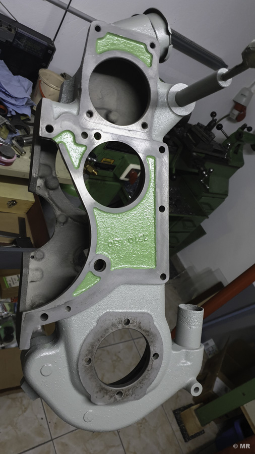 Steyr 288: Rädergehäuse lackieren Steyr 288: Rädergehäuse lackieren
