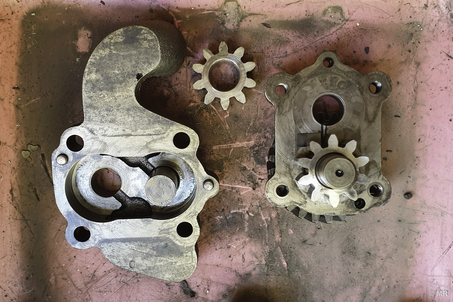 Steyr 288: Ölpumpe zerlegt Steyr 288: Ölpumpe zerlegt