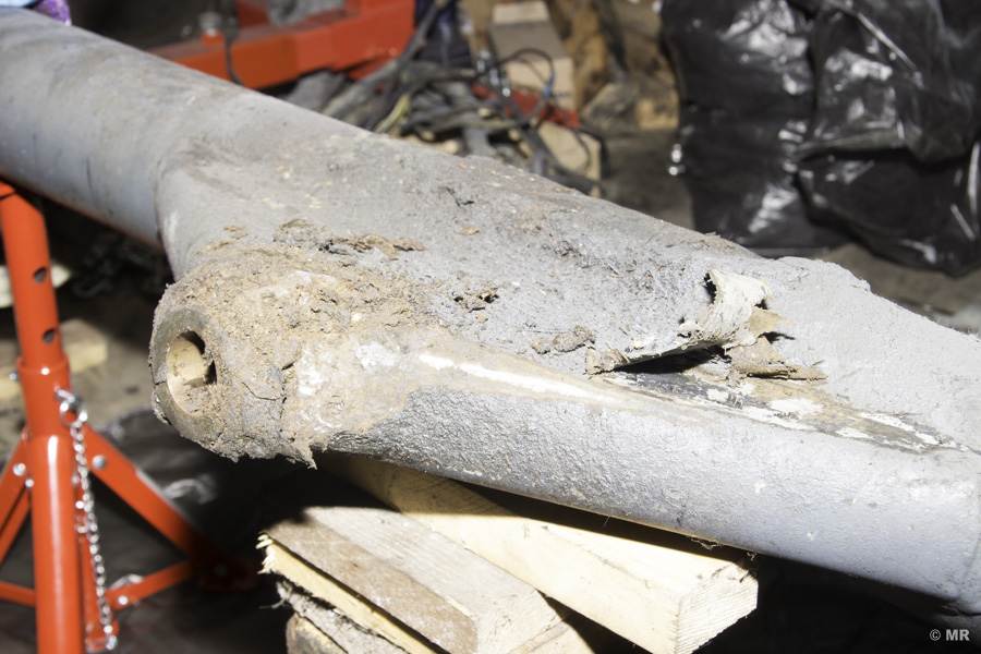 Steyr 288: Vorderachse reinigen Steyr 288: Vorderachse reinigen
