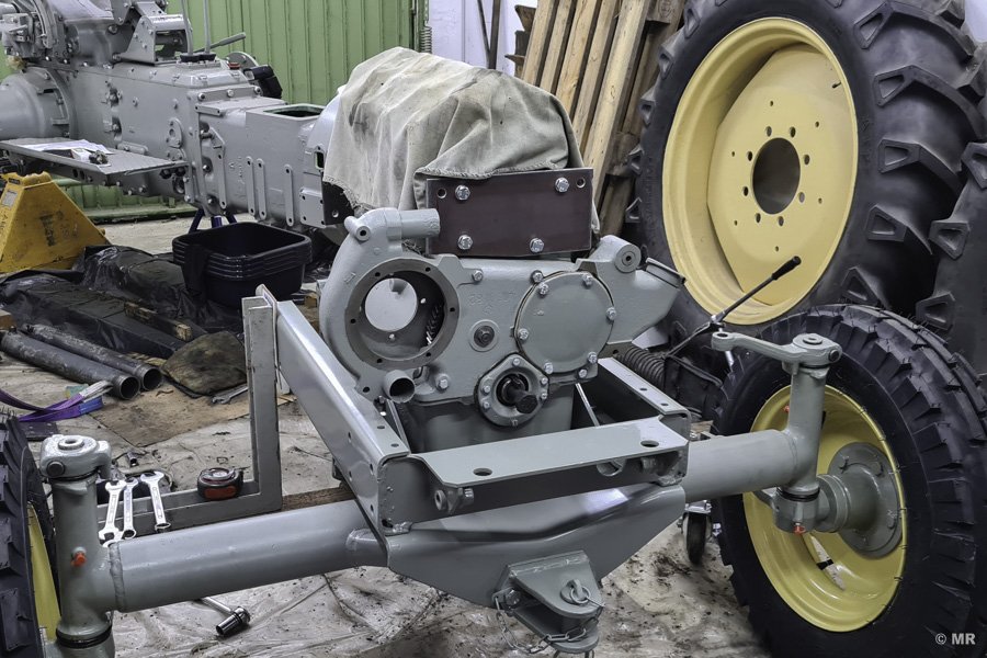 Steyr 288: Fertig montierter Motor Steyr 288: Fertig montierter Motor