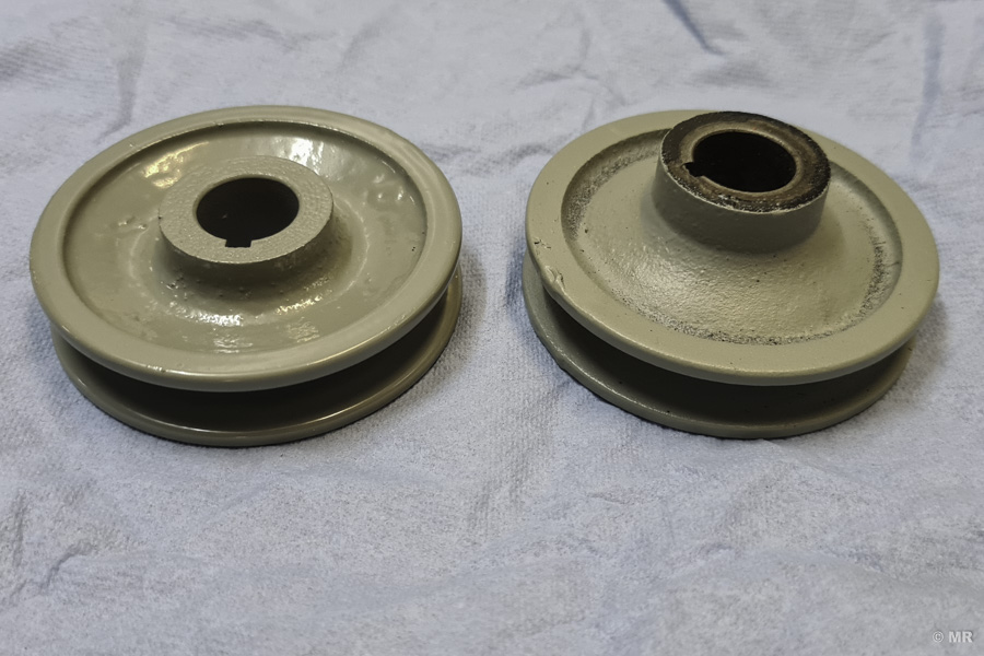 Steyr 288: unterschiedliche Riemenscheiben der Lichtmaschine Steyr 288: unterschiedliche Riemenscheiben der Lichtmaschine