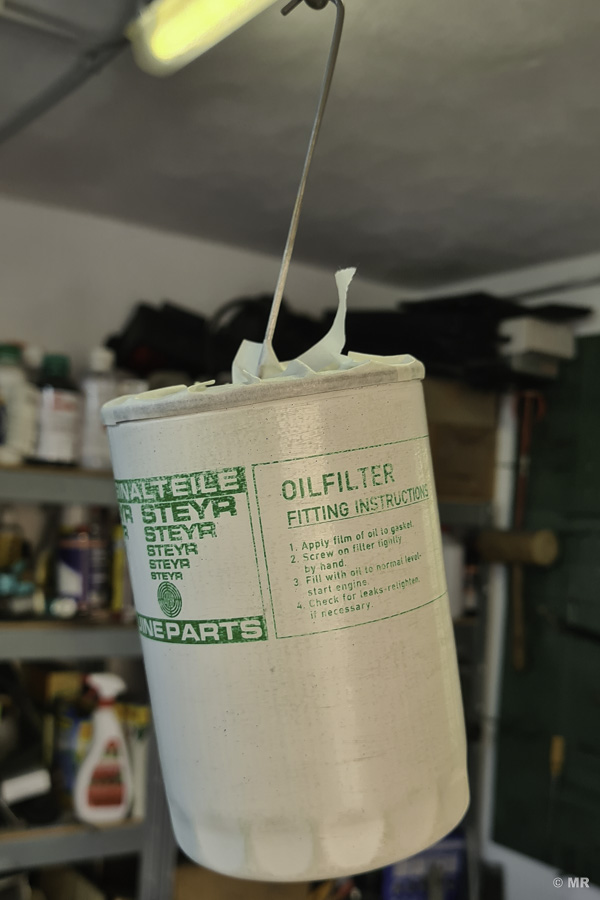 Steyr 288: neuer Ölfilter, angeschliffen Steyr 288: neuer Ölfilter, angeschliffen