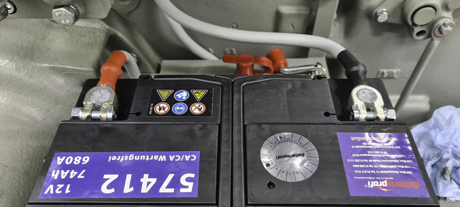 Steyr 288: Leitungsführung - Anschluss Starterbatterie Steyr 288: Leitungsführung - Anschluss Starterbatterie
